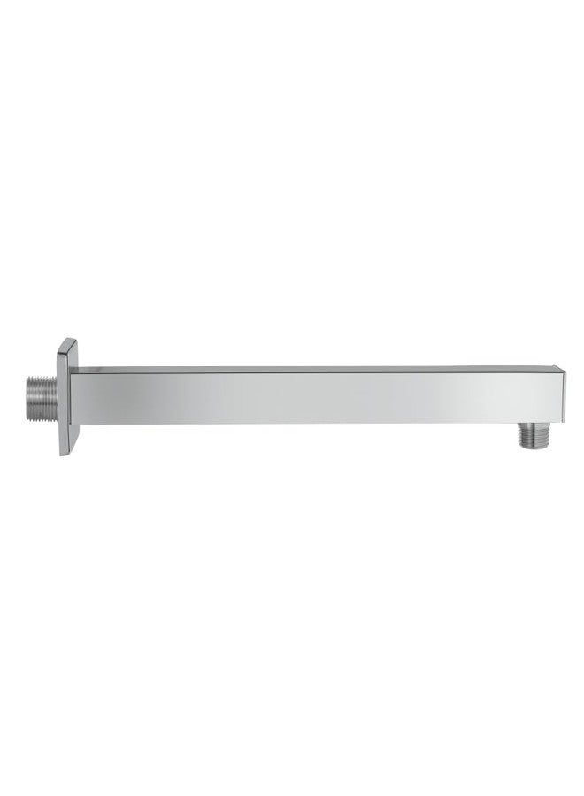 Johnson Bathrooms Johnson Square Shower Arm 12 inches long with wall flange | Brass Material | Anti-Corrosion Shower Holder for Overhead Showers | 2 Year Warranty (S0001C2 - Chrome) - Image 1